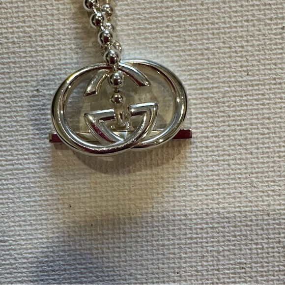 Gucci Silver Double G toggle polished bead Necklace/choker new with box. - Picture 2 of 8